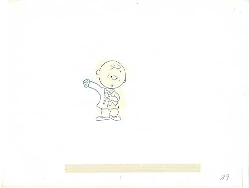 PEANUTS the Charlie Brown and Snoopy show Production Animation Cel Drawing 1983-1985 5d