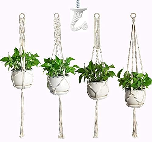 6 postavlja kuke za bijele plafon za viseće biljke, kuke za preklopke teške opreme s hardverom
