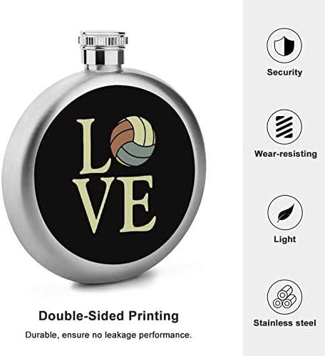 Odbojka Love Premium 5 oz Hip tikvica Liquor Nerđajući čelik džepni prenosivi vino boce za piće vjenčanje pokloni
