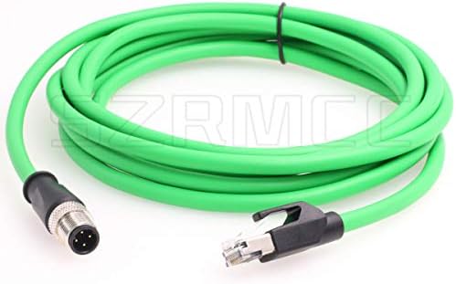 SZRMCC M12 Ethernet kabel D-koda 4 pin muški do RJ45 konektor visoki fleksibilni CAT5E oklopljeni vodootporni