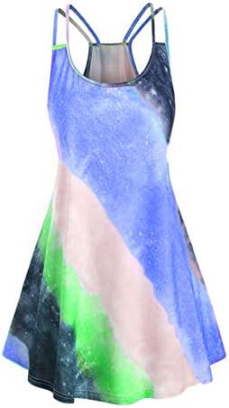 Modni Tie-dye Tie-dye ženski Dress Rainbow Casual Tregender Print ženske haljine Dress Dress For Men