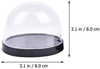 Cabilock 2pcs Cloche Bell Jar Dome Mini prikaz Torta poklopac Clear Cloche Dome Prekrivač hrane Dekorativni