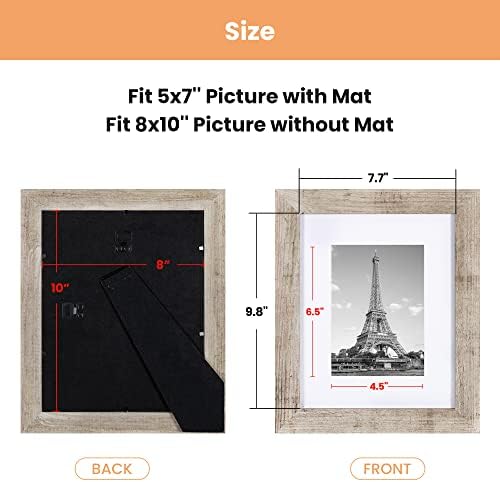 Upsimples 8x10 Frame slike u nevolji sa Burlywoodskom 6-paketu sa 11x14 okvirom za slike Bijeli 5pack