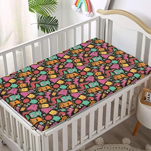 Opremljeni mini listovi sa rasadnicima, prenosivi mini listovi krevetića meki i prozračni krevet za bebe-bebe