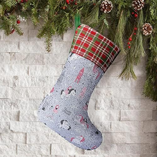 Jednorog princeza Sequin Božićne čarape sjajni zid viseći ukras ukrasa za Xmas Tree Holiday Party