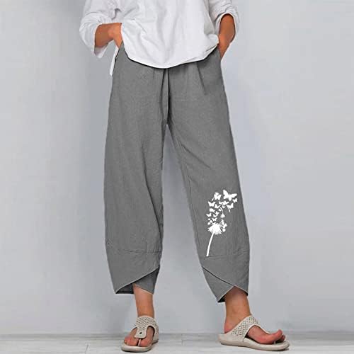 Ležerne hlače za žene za rad Vrlo mekane starije žene Proljeće Ljeto Ležerne prilike pamučni posteljina