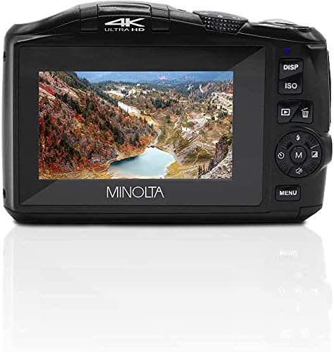 Minolta MND50-BK 48 MP 4K Ultra HD 16x digitalni zum digitalni paket fotoaparata sa deko-foto točkom i snimaj