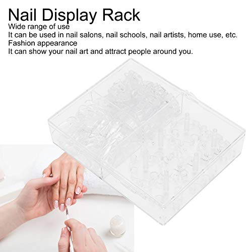 Stalak, ploča za manikuru transparentni Savjeti za nokte Nail Art pribor za vježbanje alat za prikaz Savjeti DIY nokti stvaraju vlastitu ljepotu i modu