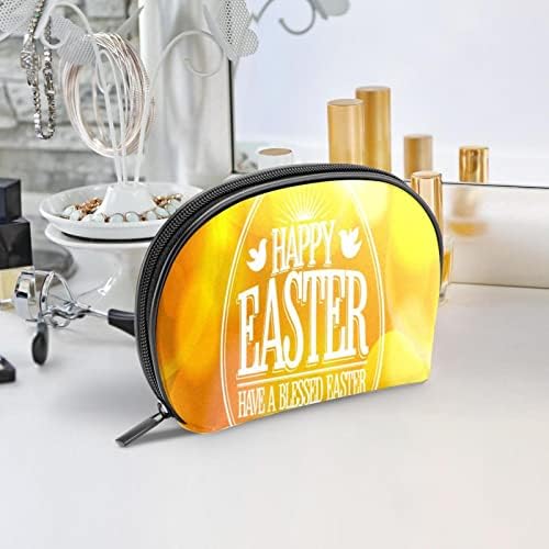 Mala šminkarska torba, patentno torbica Travel Cosmetic organizator za žene i djevojke, sretno uskršnje