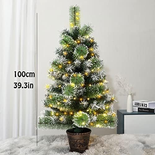 Umjetno božićno drvce 100cm / 39.3in Mala radna stolna božićna stablo Mini stablo božićnog igla za božić za božićno sezonski dekor za božićno drvo