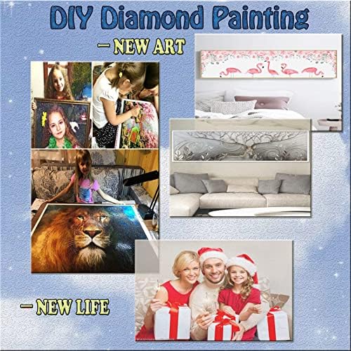 Dijamantni setovi za odrasle, bijeli lotos Diamond art Kids početnik DIY 5D boja po brojevima, velika puna