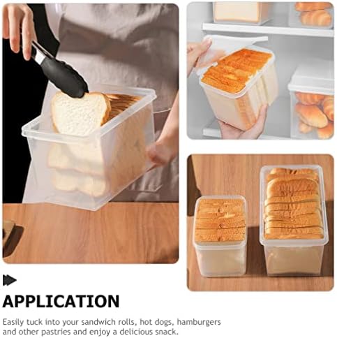 Zerodeko čuvanje hleba 2kom frižider kontejneri za skladištenje hrane kutija za sendviče kutija za