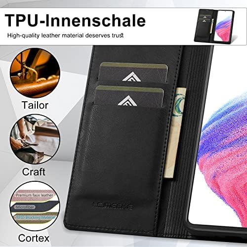 Samsung A54 kožna torbica za novčanik, [witn Stand] Cover kartica za Galaxy A54，[magnetno zatvaranje] [RFID