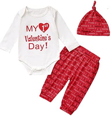 Mutiggee Baby Boy Valentinovo outfit Newbornorođene mame male valentine