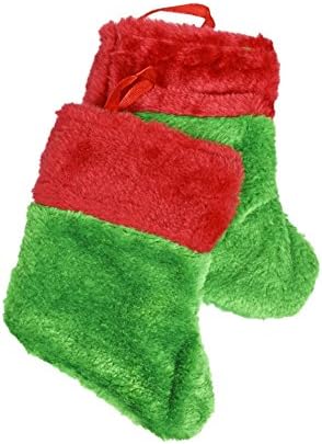 Set od 6-7 Božićne tematske čarape, w / viseće petlje - savršeno za vaše drvo ili mantel!
