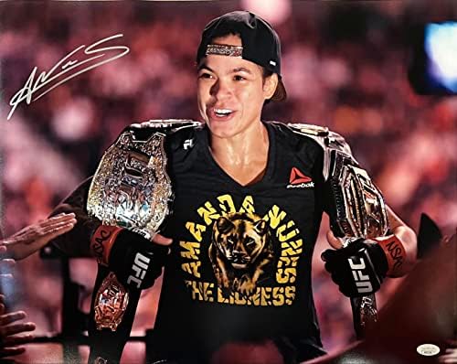 Amanda Nunes AUTOGREMENT potpisan UFC 16x20 FOTO JSA COA VALENTINA SHEVCHENKO