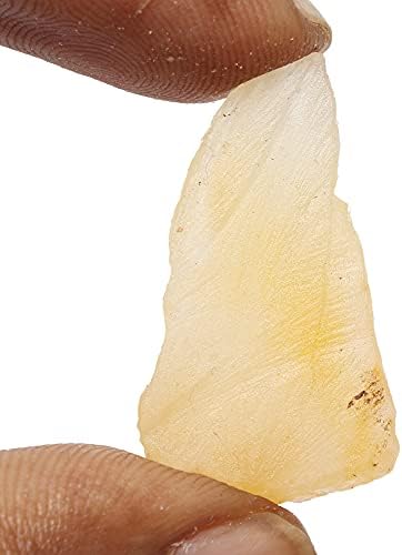 32,5 ct. Prirodni grubi sirovi žuti jade kamen za tumb, kabiranje, kristalno ozdravljenje, dekor i ostalo FD-983
