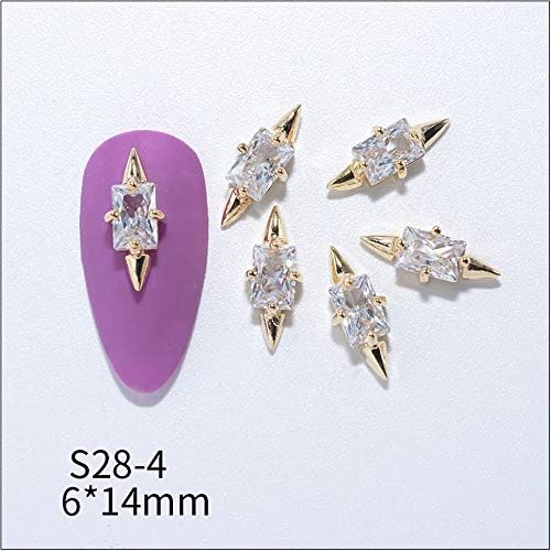 BYBYCD Rhinestones za nokte sjajni 3d nakit za nokte oprema za manikuru ukrasi za nokte cvijet metalni privjesak
