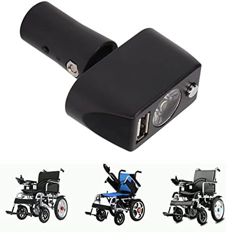 Električno svjetlo za invalidska kolica 3-pinski XLR ugao glave LED Power USB punjenje kolica noćno osvjetljenje kontroler za uređaje za mobilnost ostanite sigurni i Osvijetlite svoj put