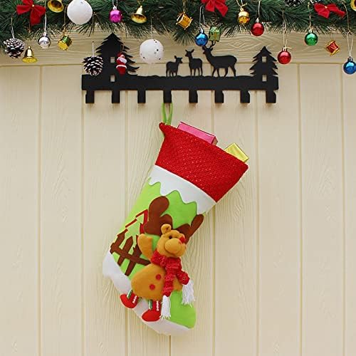 Božićne čarape Big Xmas Čarape Dekoracija SANTA Snjegovinski jeleni Shaketing Božićni ukrasi i zabavni dodatak Početna za odmor Ornament