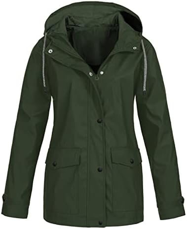 Kišne jakne za žene vanjske jakne vodootporni vjetrovinski kaputinski kaputila, lagani pakirani