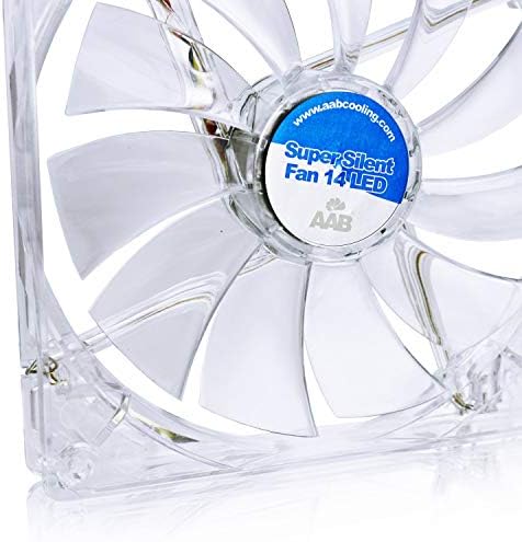 AABCOOLING Super Silent Fan 14 Blue LED-tihi i efikasni ventilator od 14 cm sa 4 Antivibraciona jastučića, tihi ventilator, vazdušni hladnjak, ventilator od 12V, ventilator za slučaj računara-paket vrednosti 3 komada