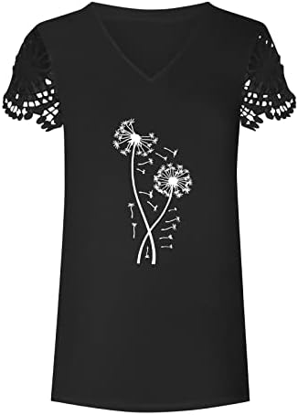 Vrhovi za žene Ležerne ljeto, Basic = T majice Žene Swing Jesen kratki rukav patchwork suncokretove bluze