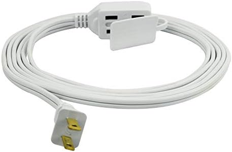 Glavna žica i kabel EC660606 6-stopa 16/2 SPT-2 3-izlazni kabel, bijeli