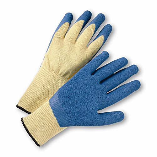 West Chester 700kslc Crinkle Finish lateks rukavice – [pakovanje od 12] plave, XX-velike lateks obložene dlanom na rukavicama od kevlara, industrijskog kvaliteta