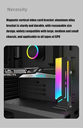 GPU držač nosač Brace magnetska baza grafička kartica GPU podržava nosač držača sa video karticama sa 5V 3-piljnom argumentom LED dužinom, visinom, kliznom prilagođavanjem