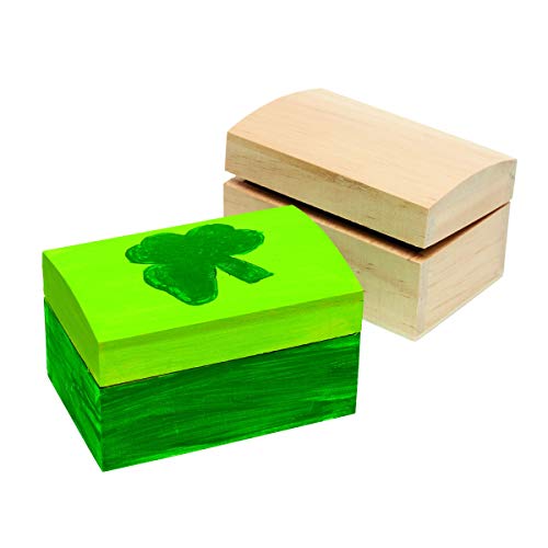 Boje Bookbox drvene kutije za blago, set od 12, za djecu, nedovršene, spremne za ukrašavanje, DIY zanata, umjetnost