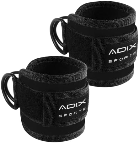 ADIX Sports - par naramenica za gležnjeve za kablovske mašine podstavljene manžetne za teretanu