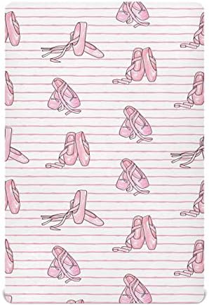 Ružičasti baletni cipela za dječake Dječji paket i reproducirani playes prozračni mini sastojni kreveti