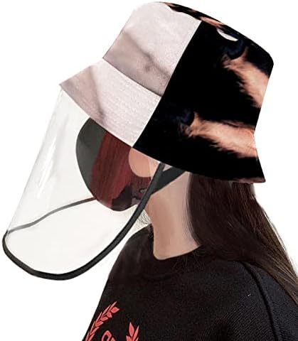 Zaštitni šešir za odrasle sa štitom za lice, ribarsko šešir protiv sunčane kape, apstraktna umjetnička riba