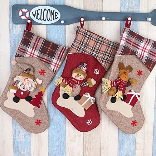 Božićne čarape Big Xmas Čarape Dekoracija SANTA Snjegovinski jeleni Shaketing Božićne ukrase i pribor za