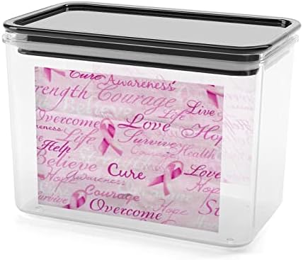 Slatka traka za podizanje svijesti o raku dojke plastični kontejneri za organizatore hrane sa poklopcem