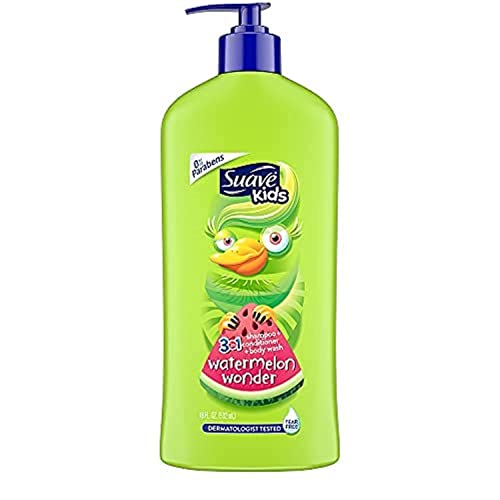 Suave Kids 3u1 šampon regenerator za pranje tijela za tuširanje ili kadu bez suza, otkačena dinja dermatološki