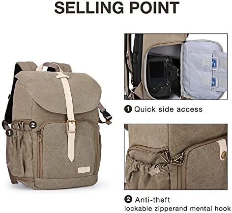 Ruksak za kameru, BAGSMAR DSLR SLR vodootporna torba za kameru ruksak, ruksak za fotografije protiv