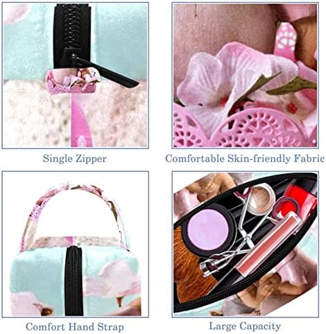 Tbouobt kozmetička torba za žene, vreće za šminke Sobidna toaletna torbica Travel Poklon, Easter Pink Bunny