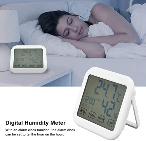 BMZMLDO digitalni termometar Temperatura vlažnosti Smart Touch Settings Budilica Funkcija sa