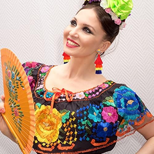 Meksičke Fiesta naušnice Cinco De Mayo naušnice za žene djevojke naušnice s resicama meksičke