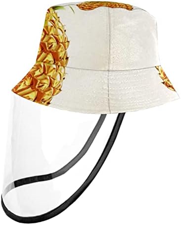 Zaštitni šešir za odrasle sa štitom za lice, ribarsko šešir protiv sunčeve kape, tropski havarski cvijet ljeto vintage pastoorbilno