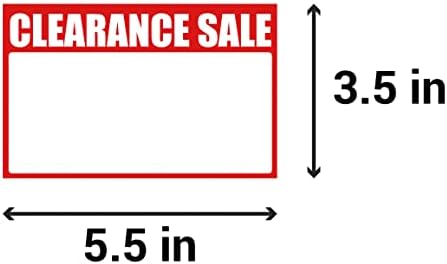 OfficeSmartLabels unaprijed odštampane naljepnice s prodajnim cijenama Clearance - naljepnice za maloprodaju / naljepnice s cijenama, Visokosjajni & amp; samoljepljivi