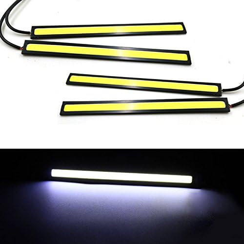 TASWK 4kom 12v 17cm vodootporni LED Flip čipovi COB DRL dnevna svjetla za automobile Stripe