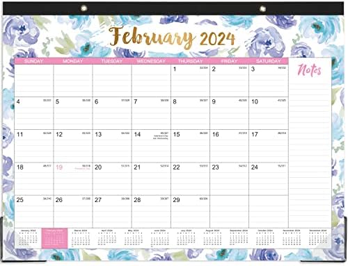 2023-2024 desk Calendar-Jul 2023-decembar 2024, 18 mjeseci veliki Mjesečni Desk kalendar, 22 x 17, Desk Pad, veliki vladali blokovi, Lista obaveza & bilješke, najbolji Desk / zidni kalendar za planiranje i organizaciju