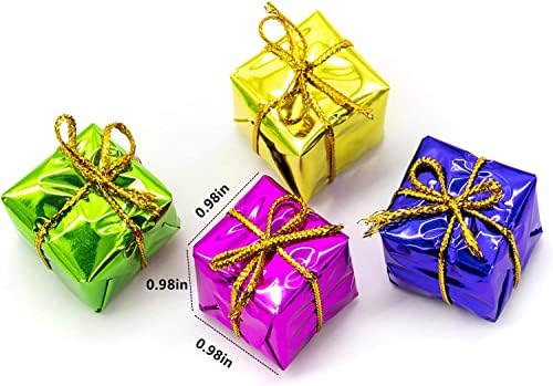 AUEAR, 24 pakovanja sjajne Mini poklon kutije za božićne jelke ukrasi ukrasi za drvo privjesak