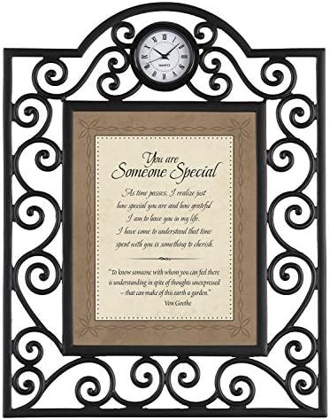 Vjerovanja HeartfeltFelt Framed Cramed Clock sa Svetim pismo, 7 x 9 inča