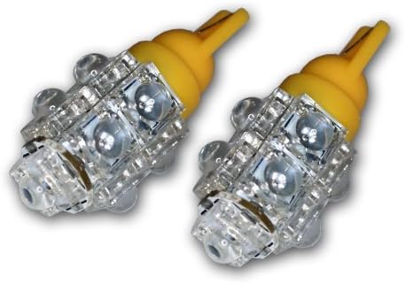 TuningPros LEDIS-T10-Y9 prekidač za paljenje LED žarulje T10 Wedge, 9 Flux LED žuti 2-PC set
