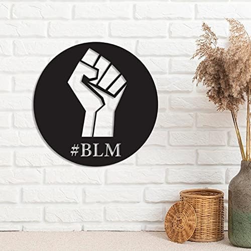 BLM za crne životi Metalni znakovi prilagođene riječi Metalna zidna umjetnost Rustikalna rezana
