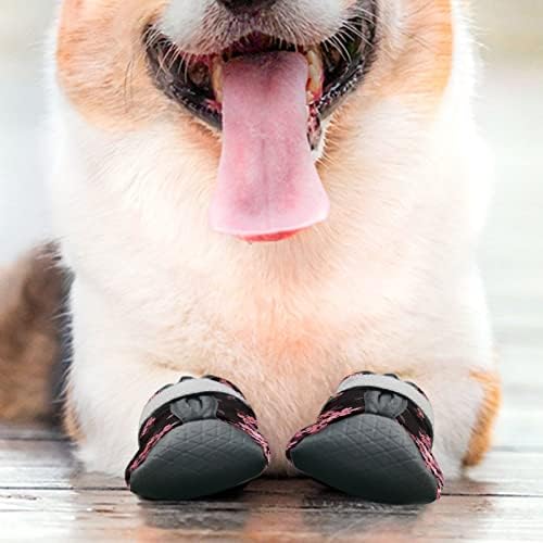 DDFS ružičaste cipele za pse Podesive cipele za pse vanjske nose non klizni pseći čizme za pse za pse za srednje